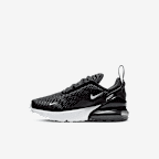 Nike Little Kids Air Max 270 Casual Shoes in Black Black Size 11.0